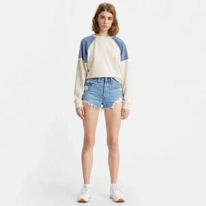 Levi’s 501 Women’s Original Shorts Denim High Rise in Sansome Straggler Size 29